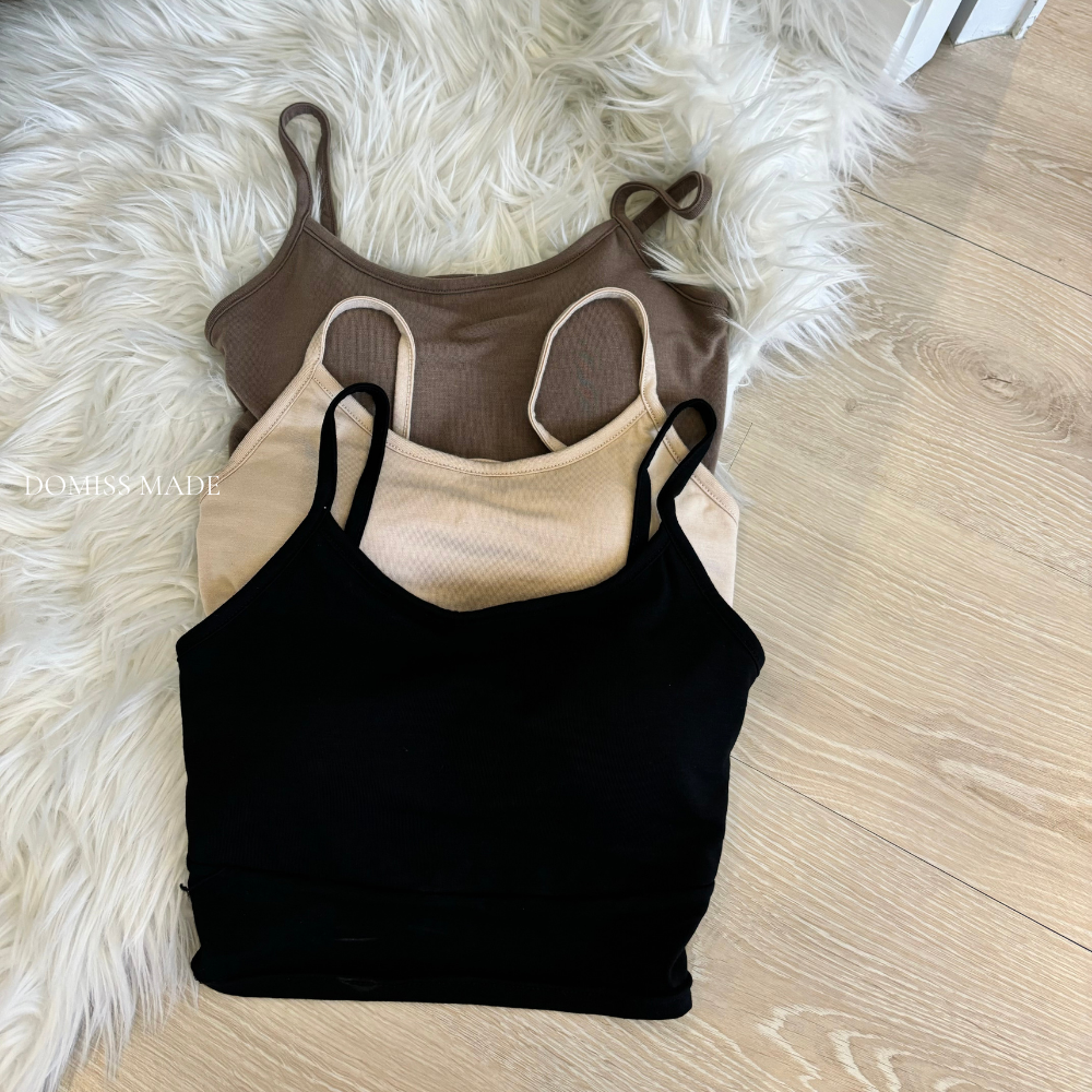 【DOMISS自訂】後U美背內衣 小背心 打底 內衣 細肩帶背心 (現貨)