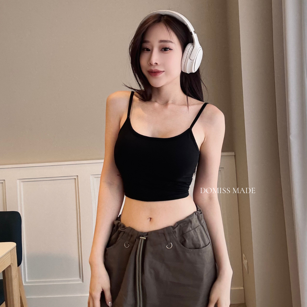 【DOMISS自訂】後U美背內衣 小背心 打底 內衣 細肩帶背心 (現貨)