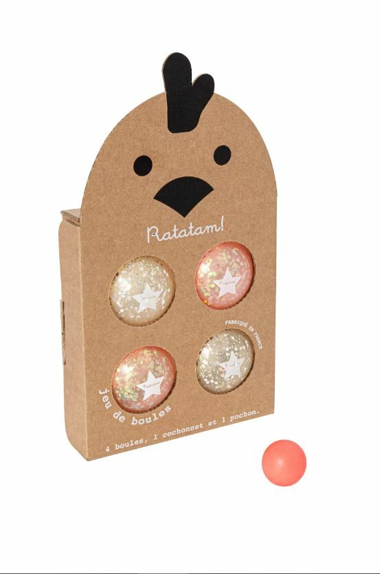 RATATAMKIDS 滾球遊戲球組 The Set Of Glitter Balls – Pink and Silver