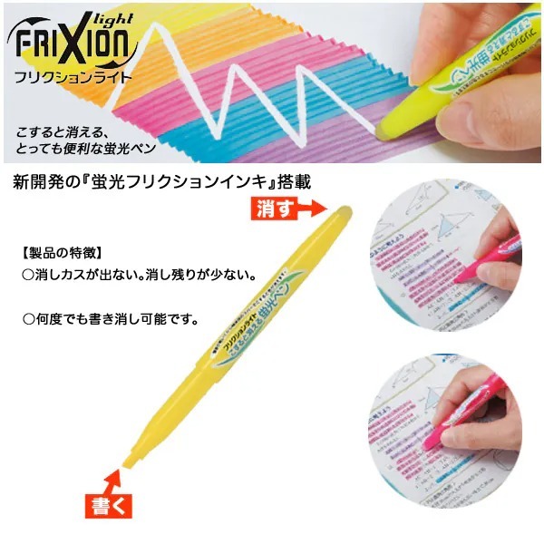 Pilot Frixion Light 擦得甩 擦擦 螢光筆 (SFL-10SL)