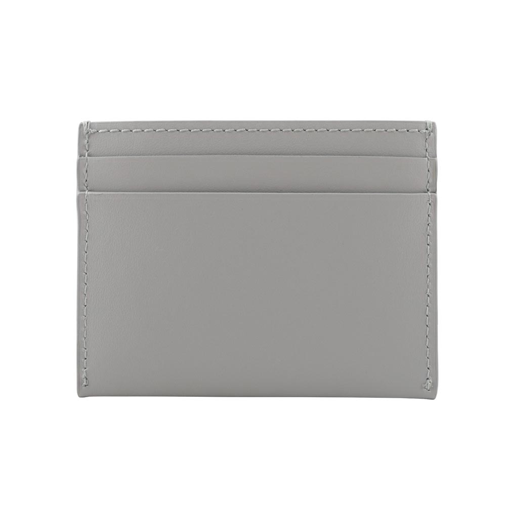 【BURBERRY】金字Logo Sandon 平滑牛皮4卡名片/卡片夾(麻灰色) 80681041