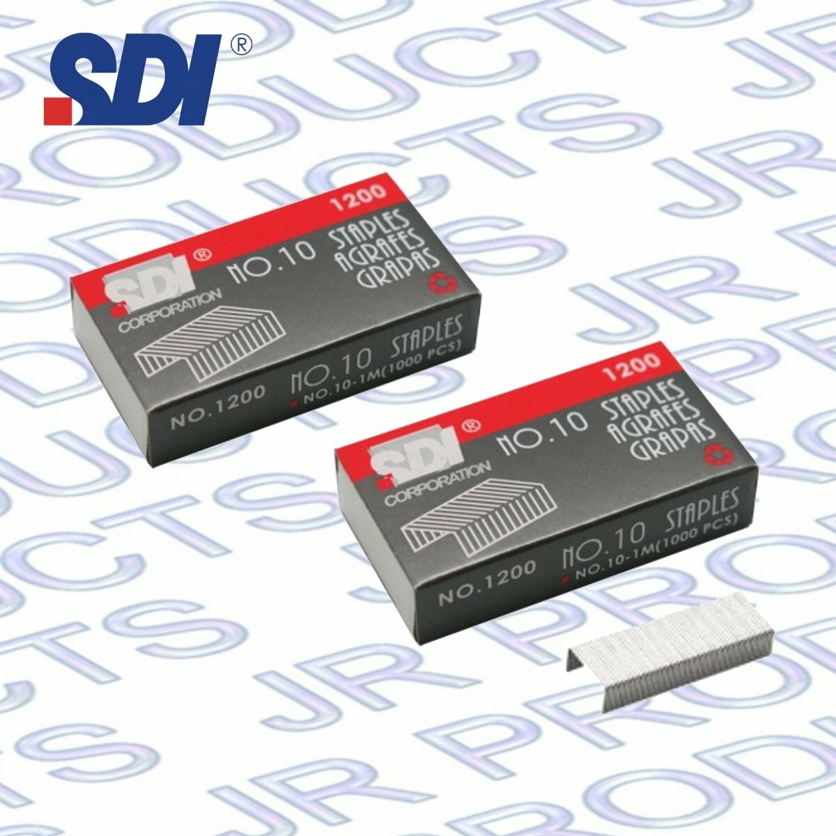 SDI - 台灣手牌 10號釘書針 #1200, 2盒(2,000支)