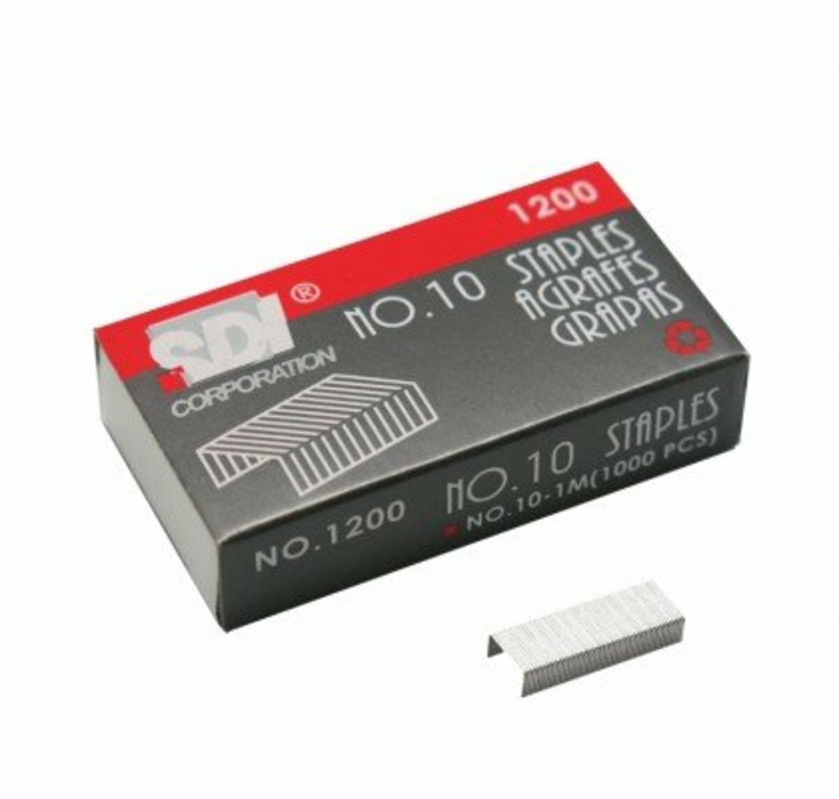 SDI - 台灣手牌 10號釘書針 #1200, 2盒(2,000支)