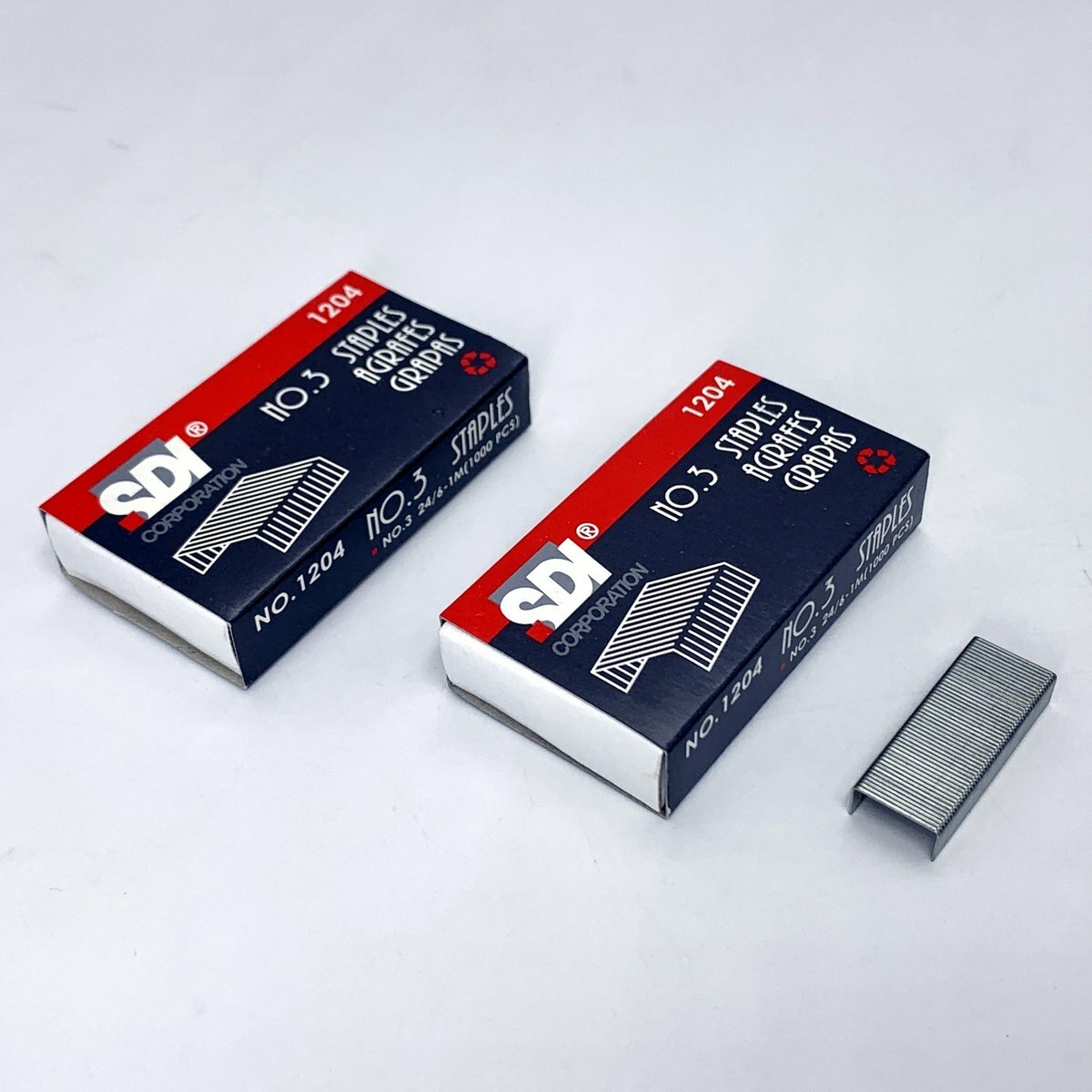 SDI - 台灣手牌 3號釘書針 24/6 #1204, 2盒(2,000支)