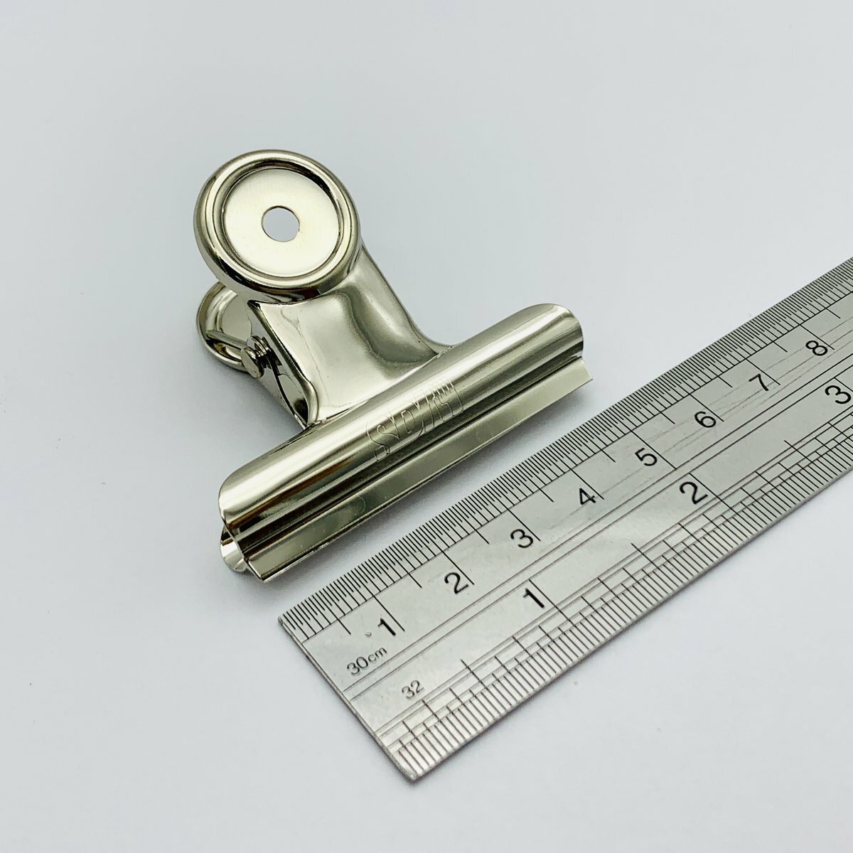 SDI - 台灣手牌 圓型2寸銀鋼夾 (6個裝) #0202