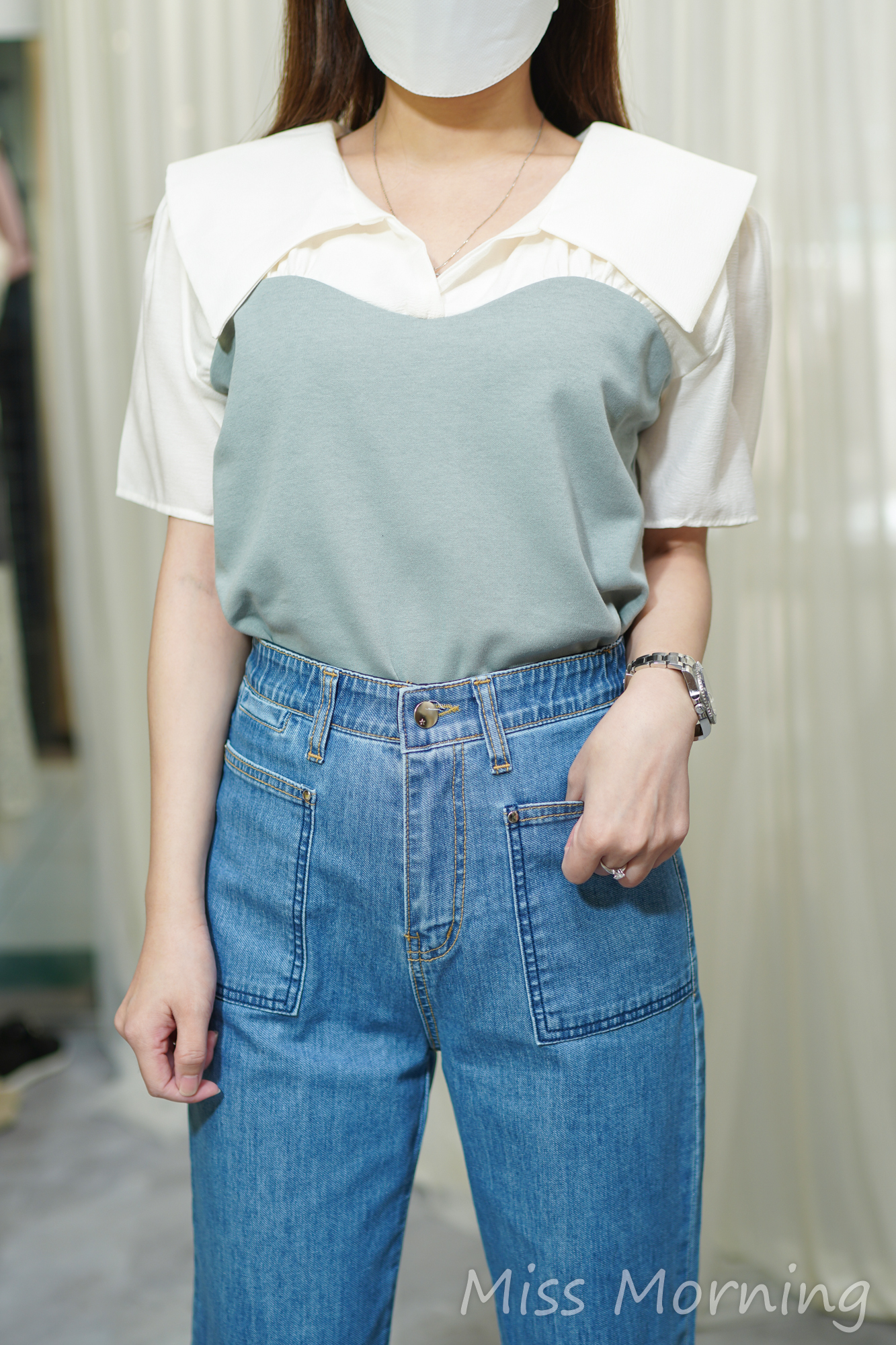 反領款上衣(14056)