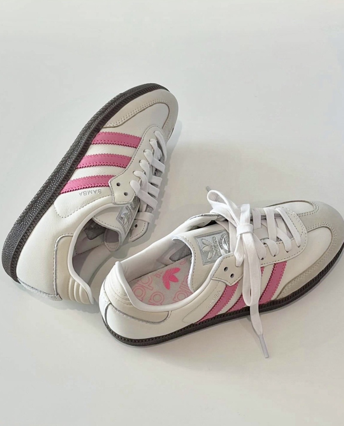 Adidas Samba OG 德訓鞋  米白粉紅