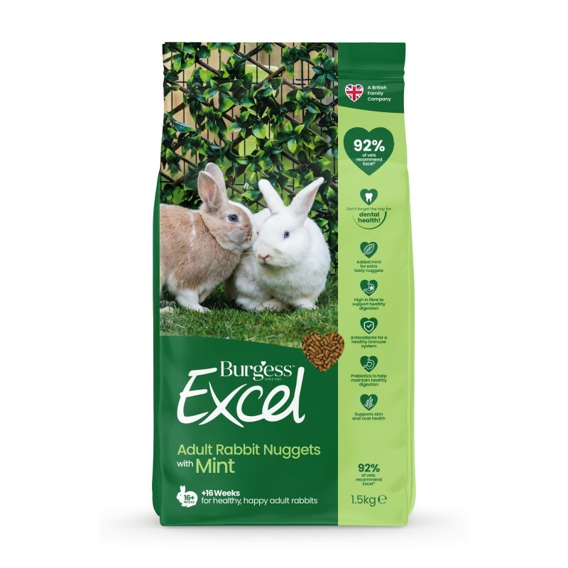Burgess Excel 薄荷成兔糧 - 1.5kg