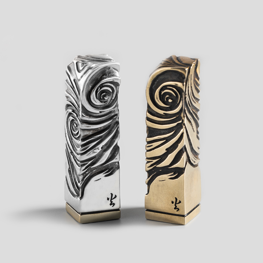 招財/補運/金屬印章】五行偶然_天常印鑑，侘寂美學設計| JK銀飾