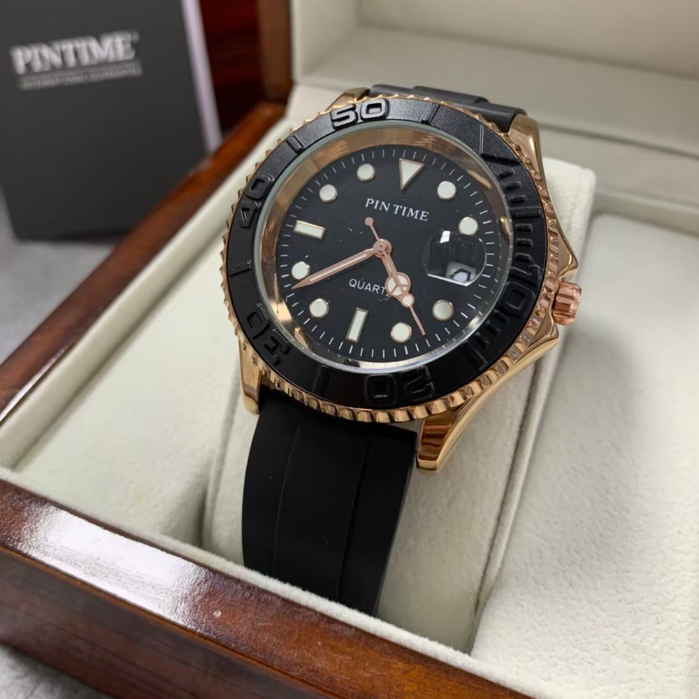 (預購)【PINTIME 保時】PIT-021*水鬼款 帶日期 親膚矽膠夜光腕錶