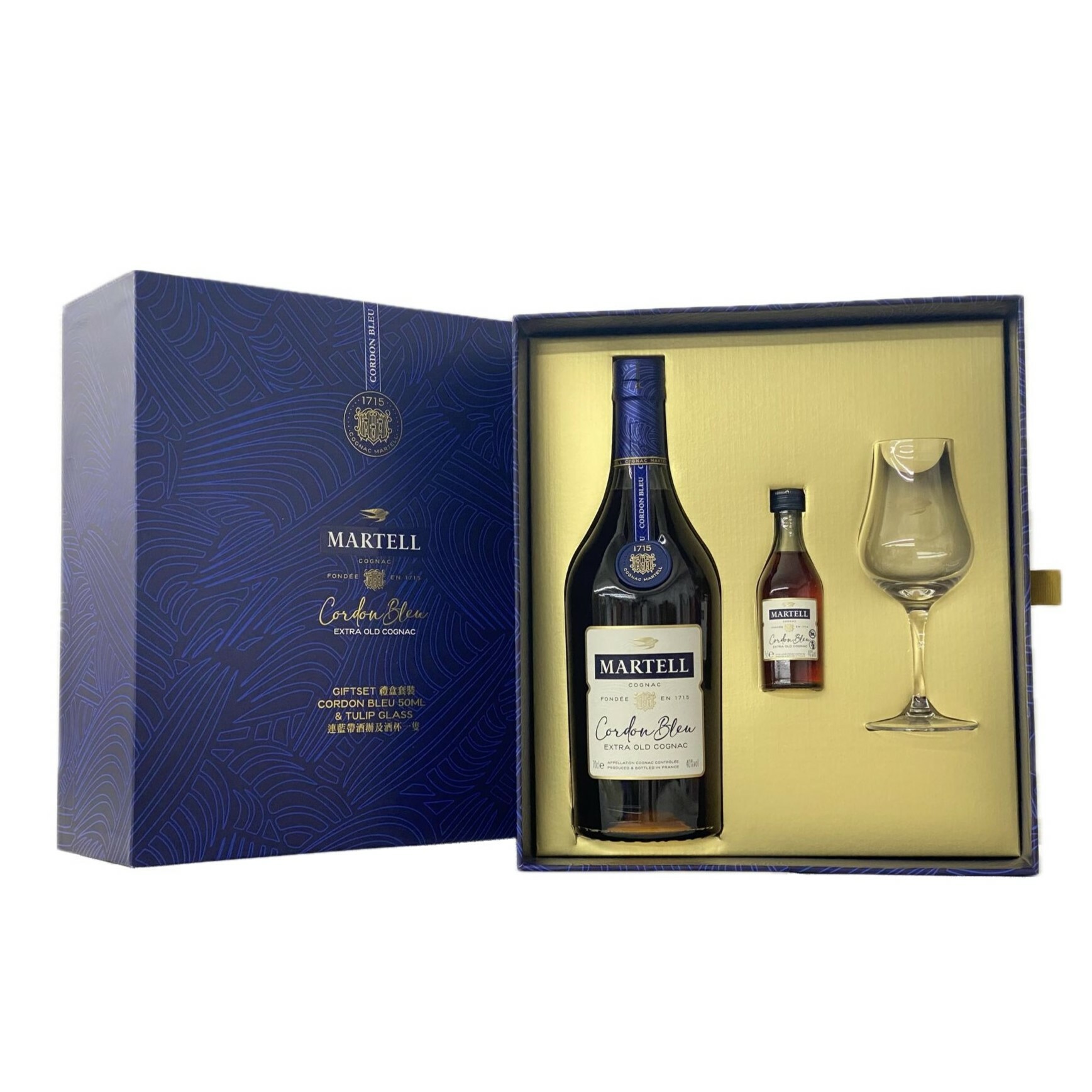 馬爹利 藍帶 干邑 禮盒套裝 700mL