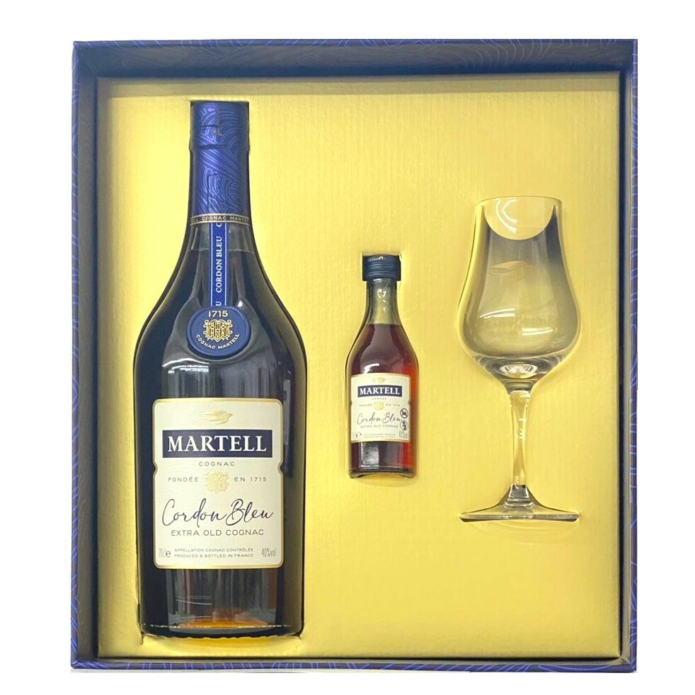 馬爹利 藍帶 干邑 禮盒套裝 700mL