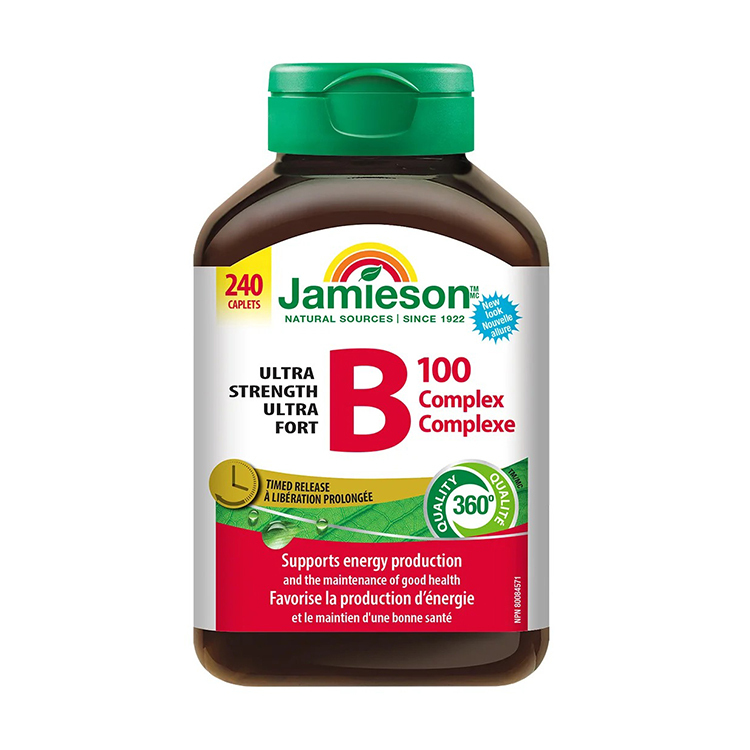 Jamieson Ultra Strength B100 Complex Caplets, 240 Caplets