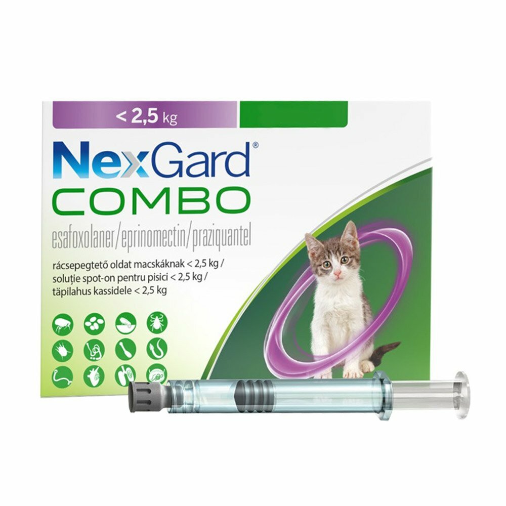 [代訂] Nexgard Combo 貓用全方位驅蟲滴劑 (3支裝) (平行進口) [貓用]
