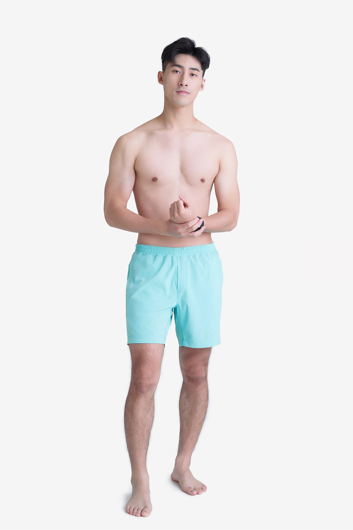 托瑪斯男運動短褲 (衝浪綠)