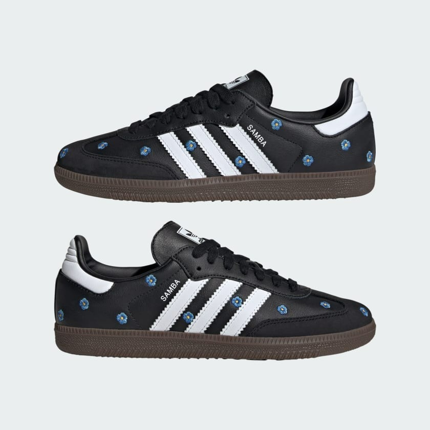Amazon.com | adidas Originals SAMBA OG W Flower Embroidered Samba IF4398  White Floral Women's, White (IF4398), 22.5 cm | Fashion Sneakers