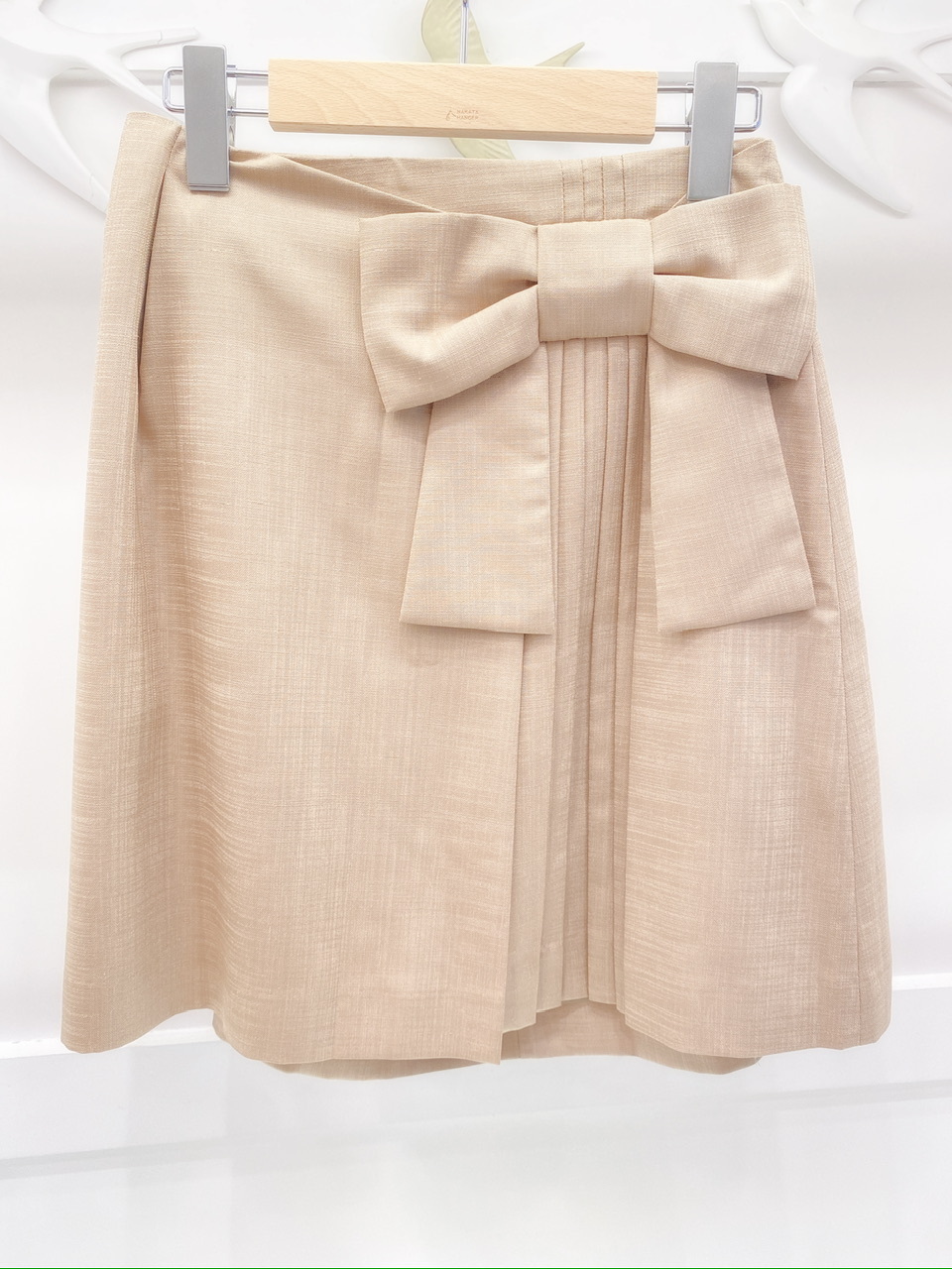 側百摺蝴蝶結裙