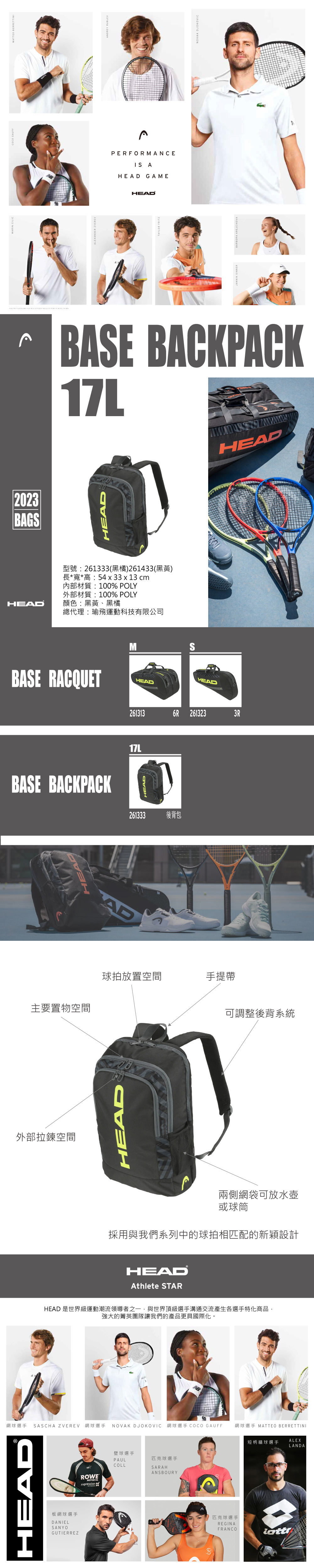 HEAD BASE BACKPACK 17L