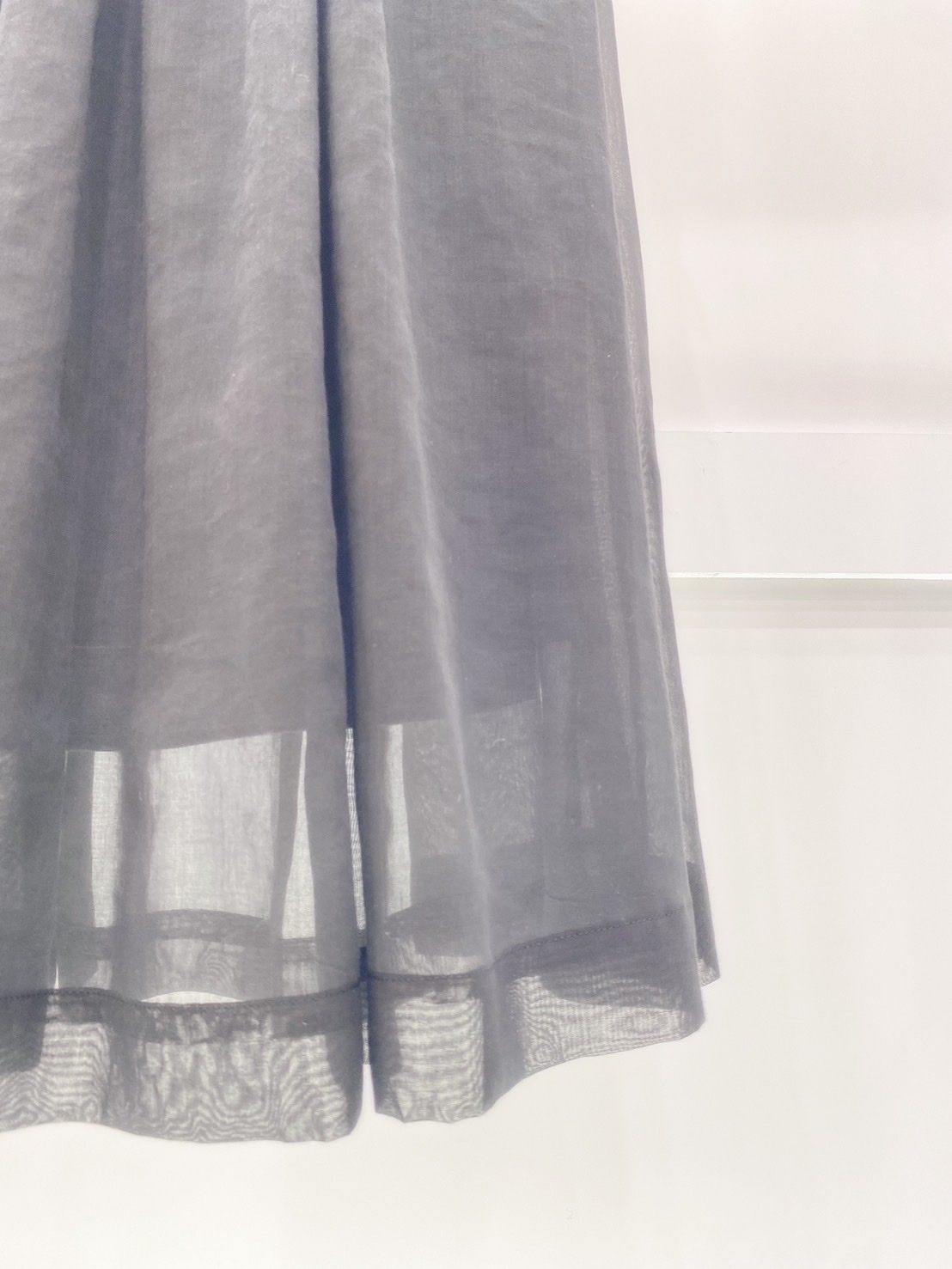 兩穿透紗長裙（腰封）