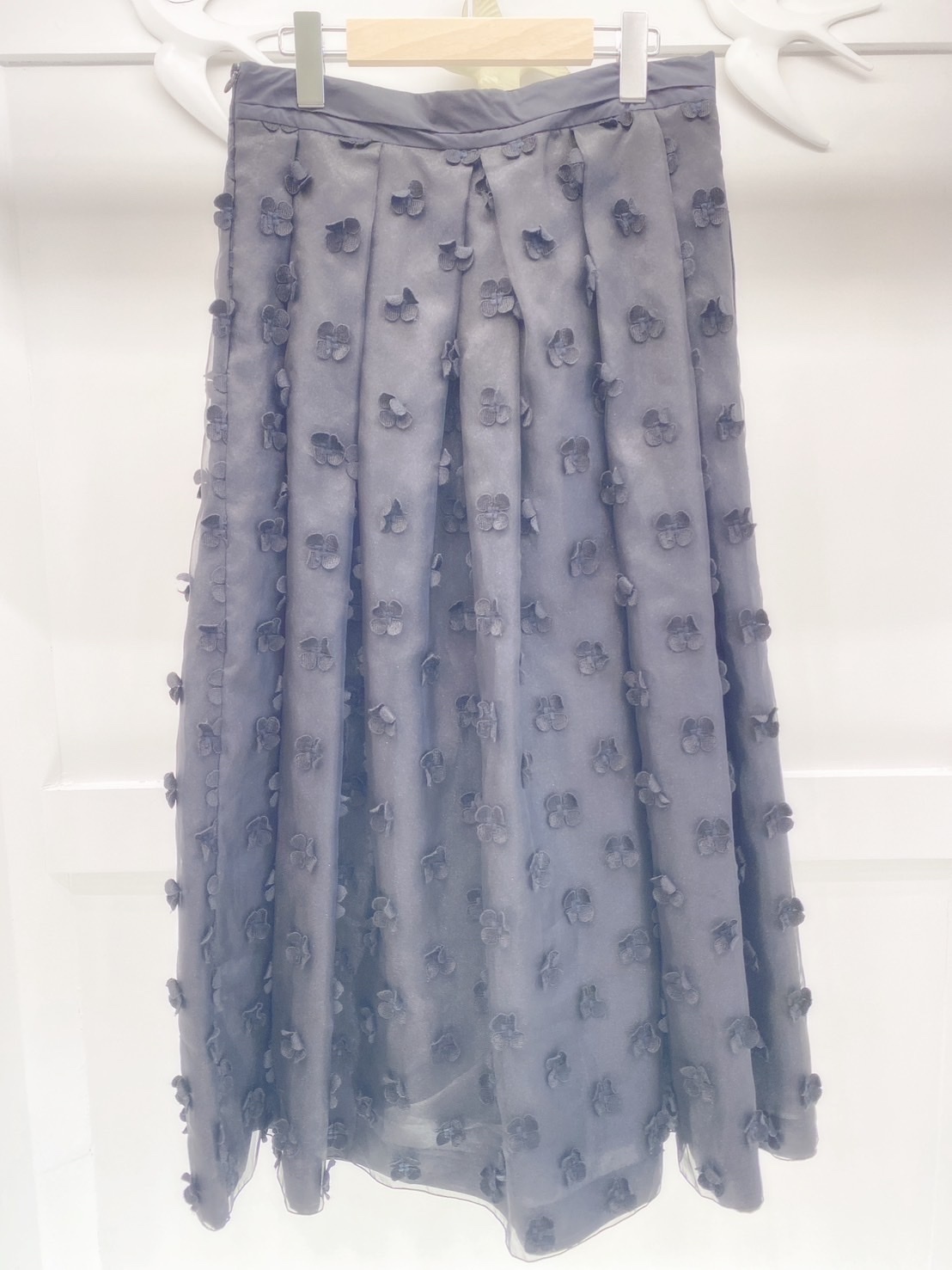 刺繡花禮服紗裙