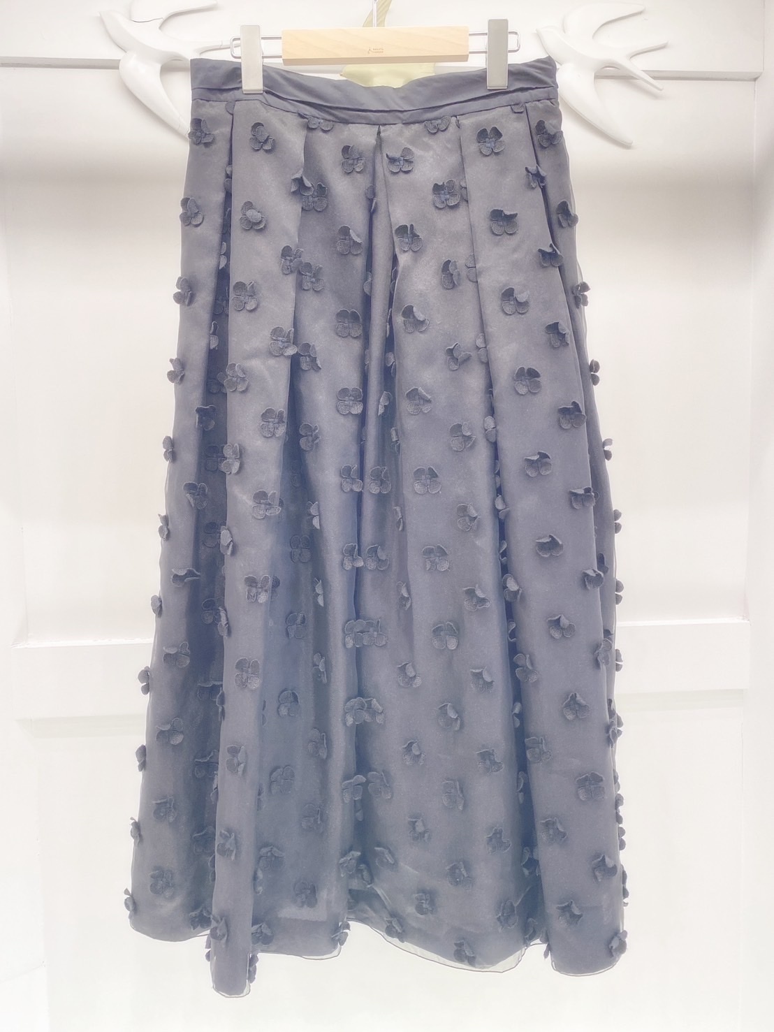 刺繡花禮服紗裙