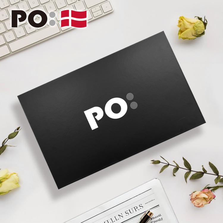 PO: 丹麥PO禮物盒-大(黑)(珍珠棉三件組-手沖壺/磨豆機/咖啡杯350ml)