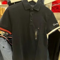 [S] TOMMY HILFIGER SLIM FIT FLAG CUFF POLO [FINAL SALE],NAVY, 78JA239-410 (STH737)