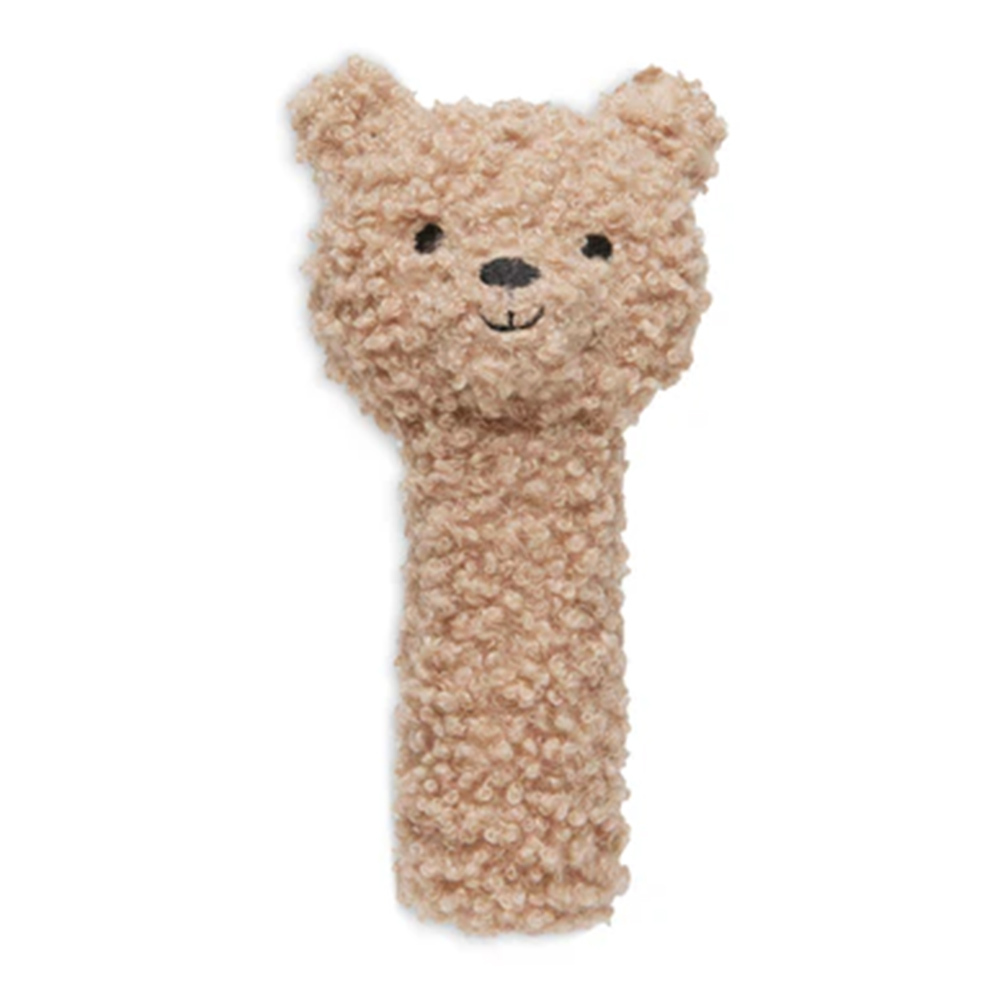 荷蘭Jollein 泰迪熊手搖鈴-Biscuit