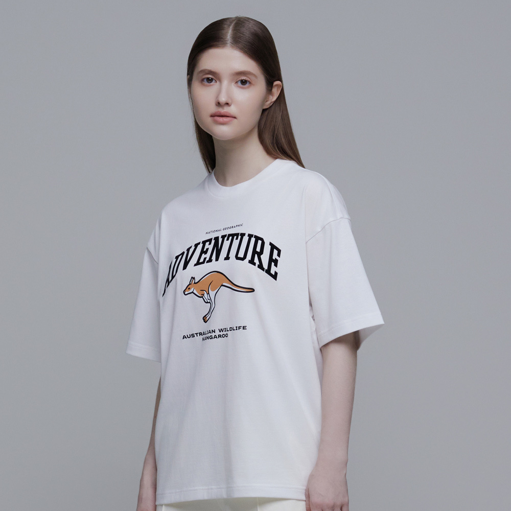 Unisex Animal Graphic Eco Short Sleeve Tee - WHITE