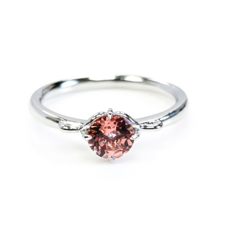 PT900鉑金粉紅碧壐戒指