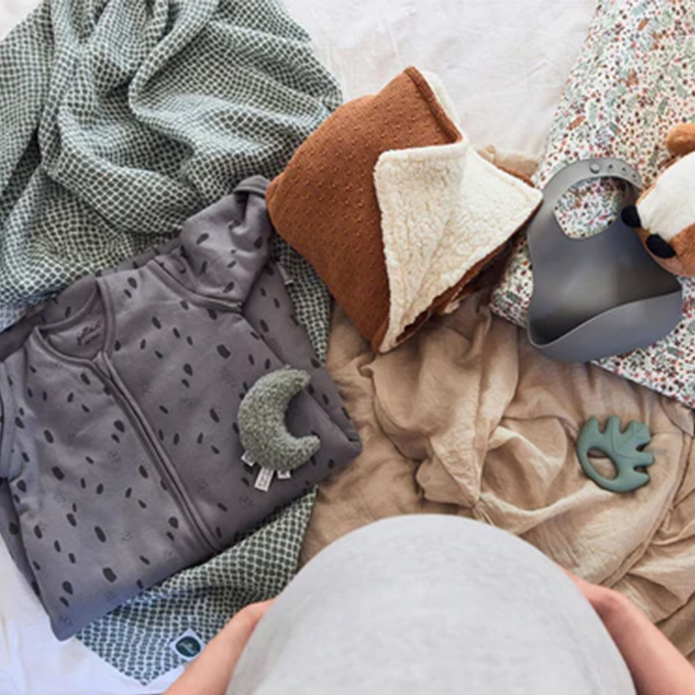 荷蘭Jollein 月亮手搖鈴-Ash Green