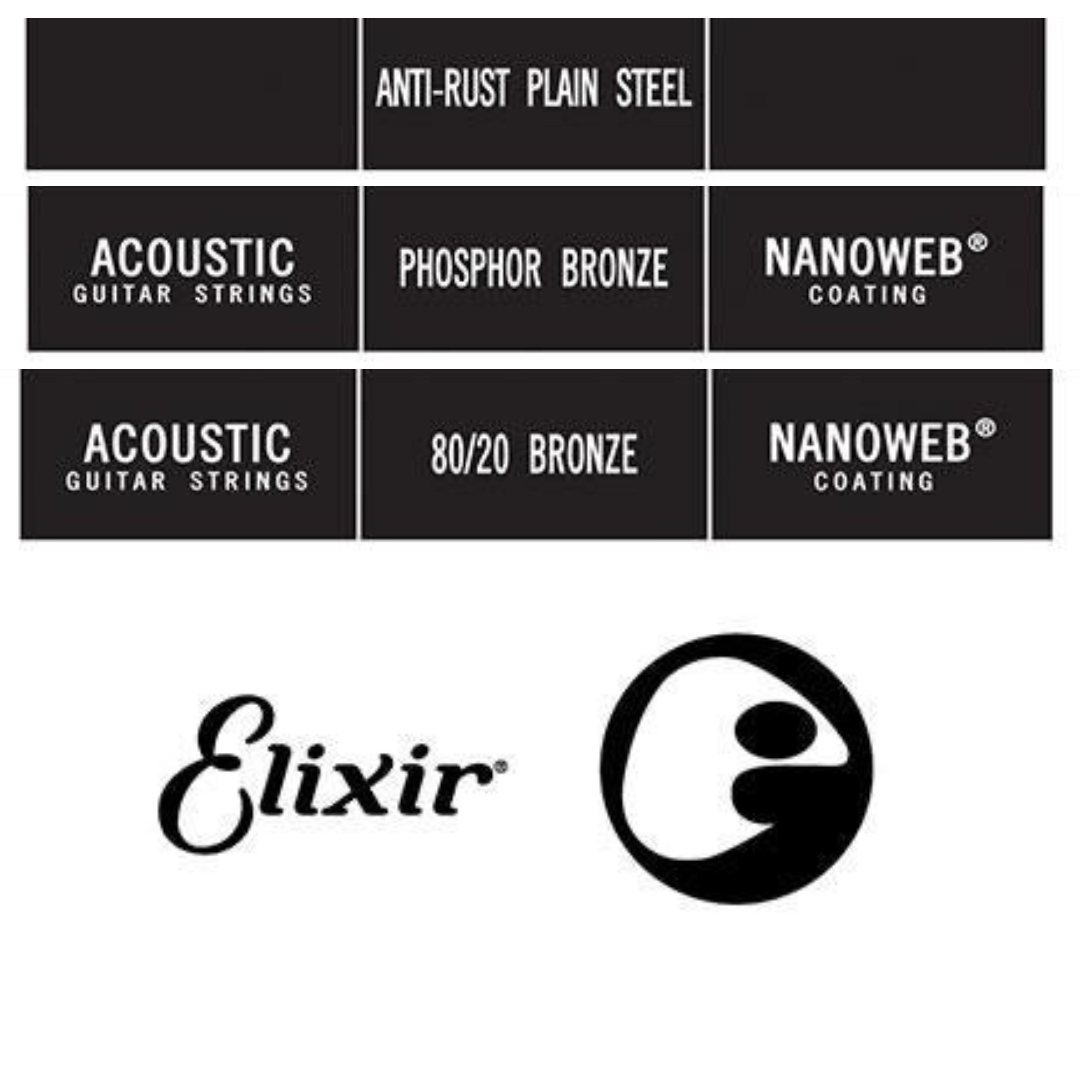 Elixir 零弦 木吉他 青磷銅 紅銅 黃銅 NANOWEB 單弦