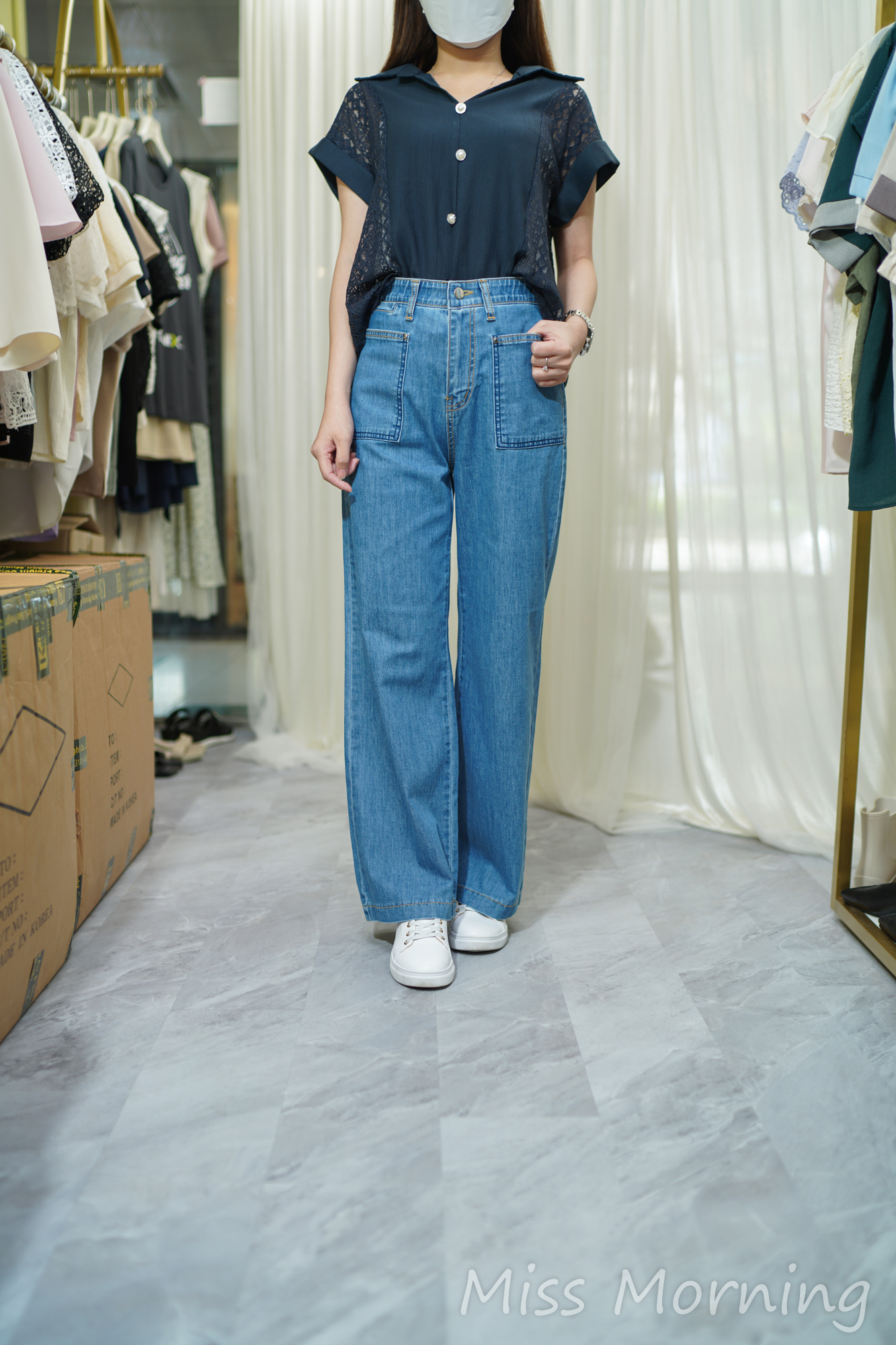 兩側Lace款上衣(14057)