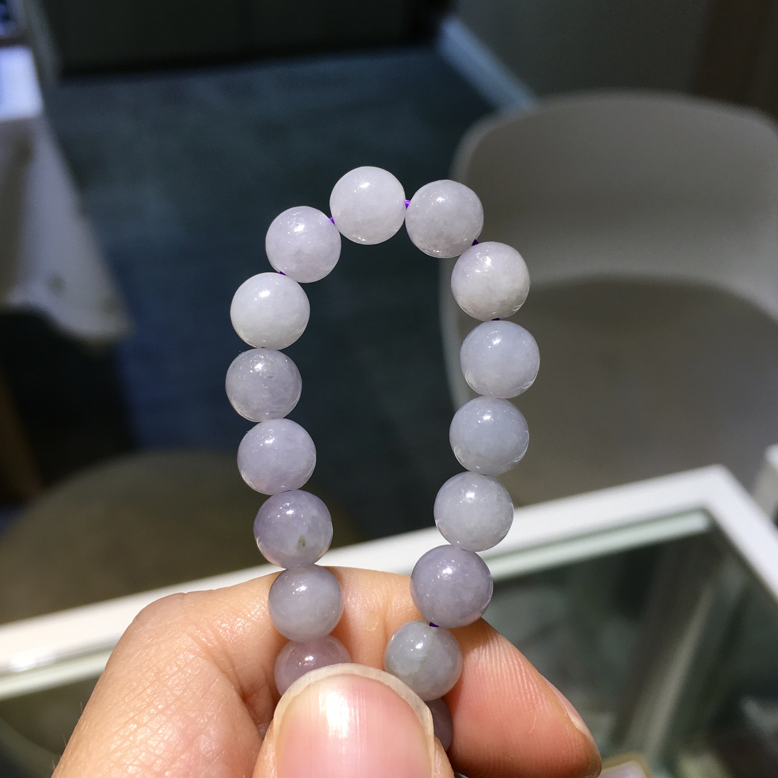 紫羅蘭翡翠手串 7mm (003)