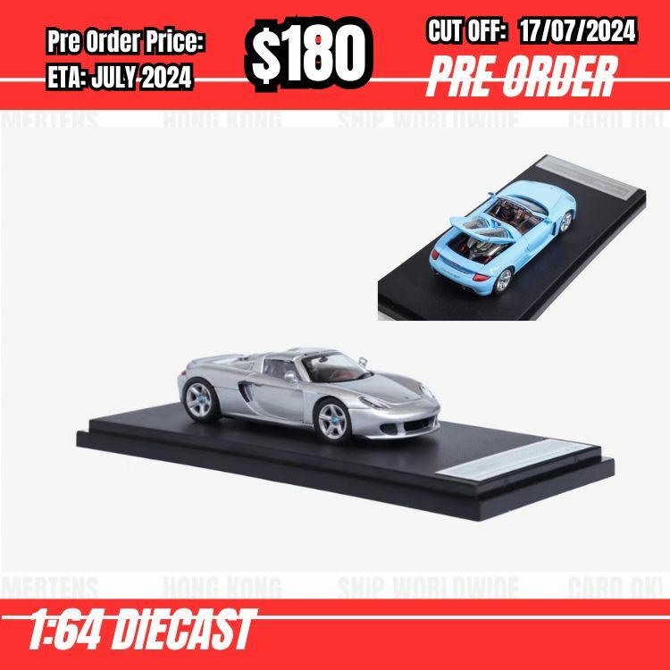 PO-$180 * Funny Model * 1:64 Carrera GT Silver [OD16/07]