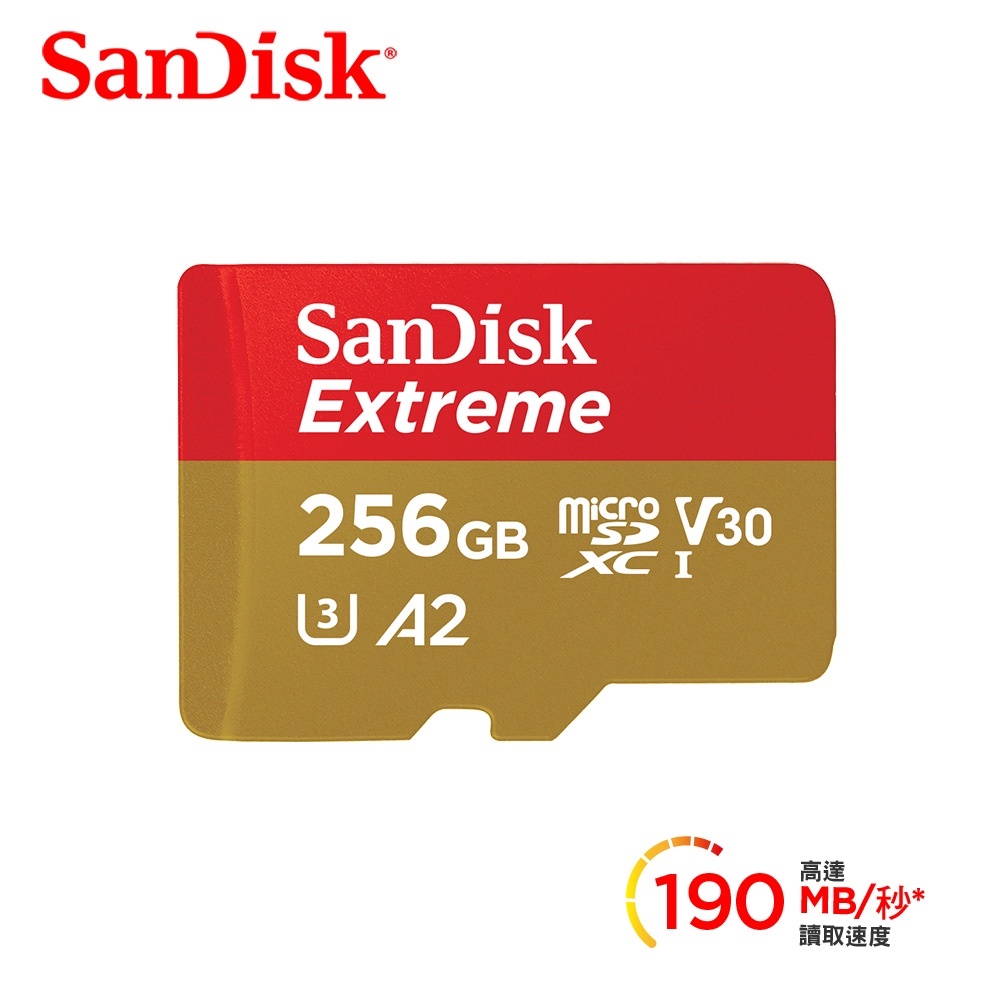SanDisk Extreme micro SD 256GB 記憶卡