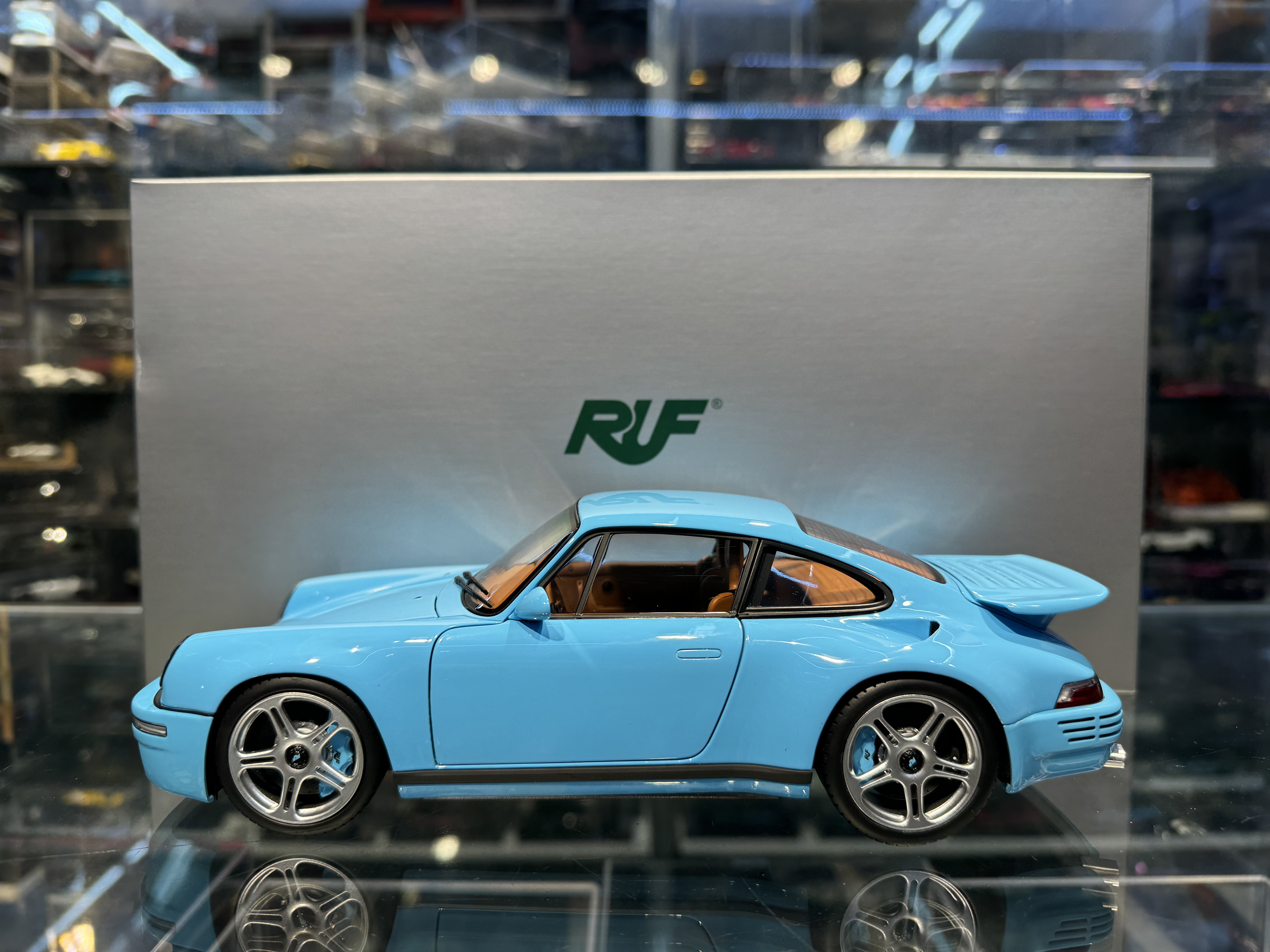 【ALMOST REAL】限定504台 RUF CTR 2017 Blue Porsche RUF CTR Anniversary 2017 Bavarian Sky Blue 1/18