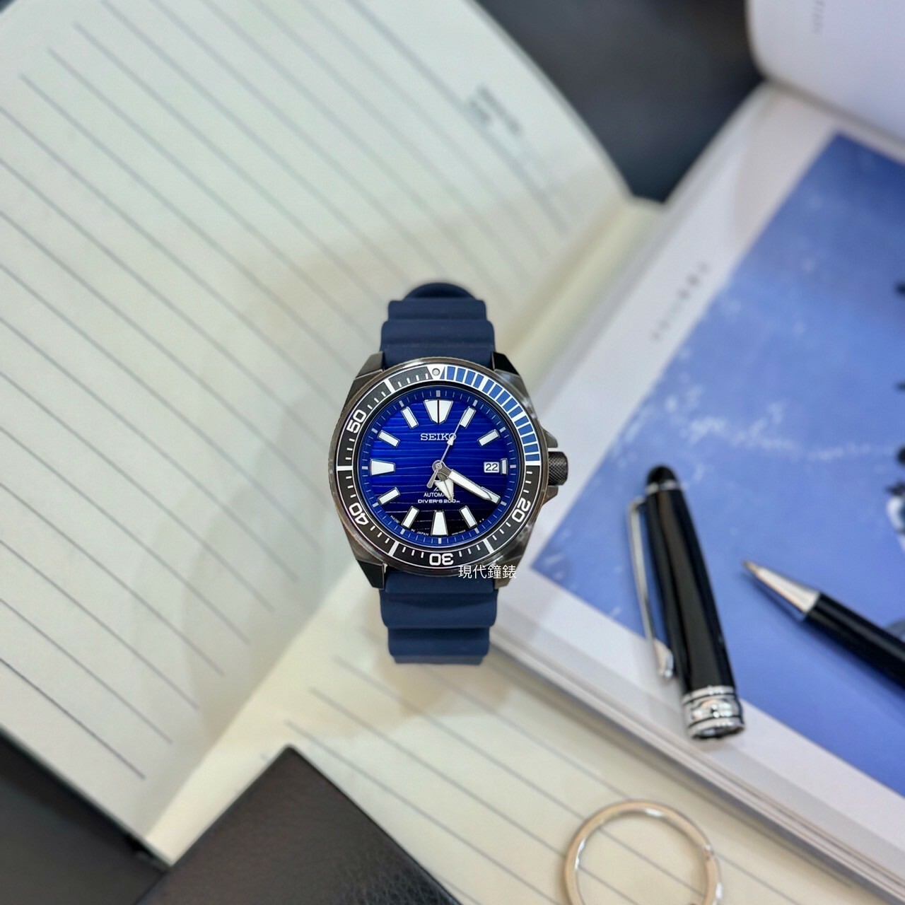 【SEIKO 精工】 愛海洋藍鯨機械錶4R35-01X0A 43.8mm現代鐘錶