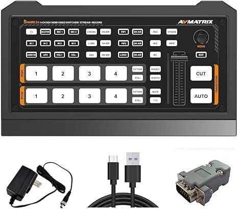AVMATRIX Shark H4 4CH HDMI 輸入多格式視訊切換器