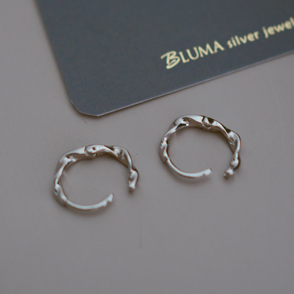 佛羅倫斯圓圈純銀耳環/SE609| 中性 個性 男生耳環 耳扣式 簡約 男生情人節禮物 男生聖誕禮物