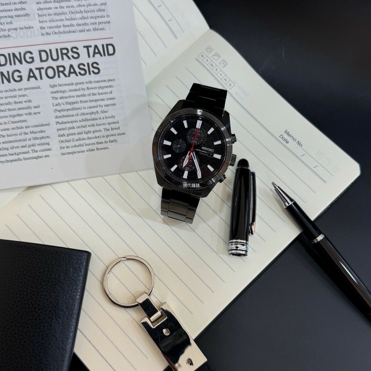 【SEIKO 精工】 三眼太陽能錶V176-0AW0SD 42.8mm現代鐘錶