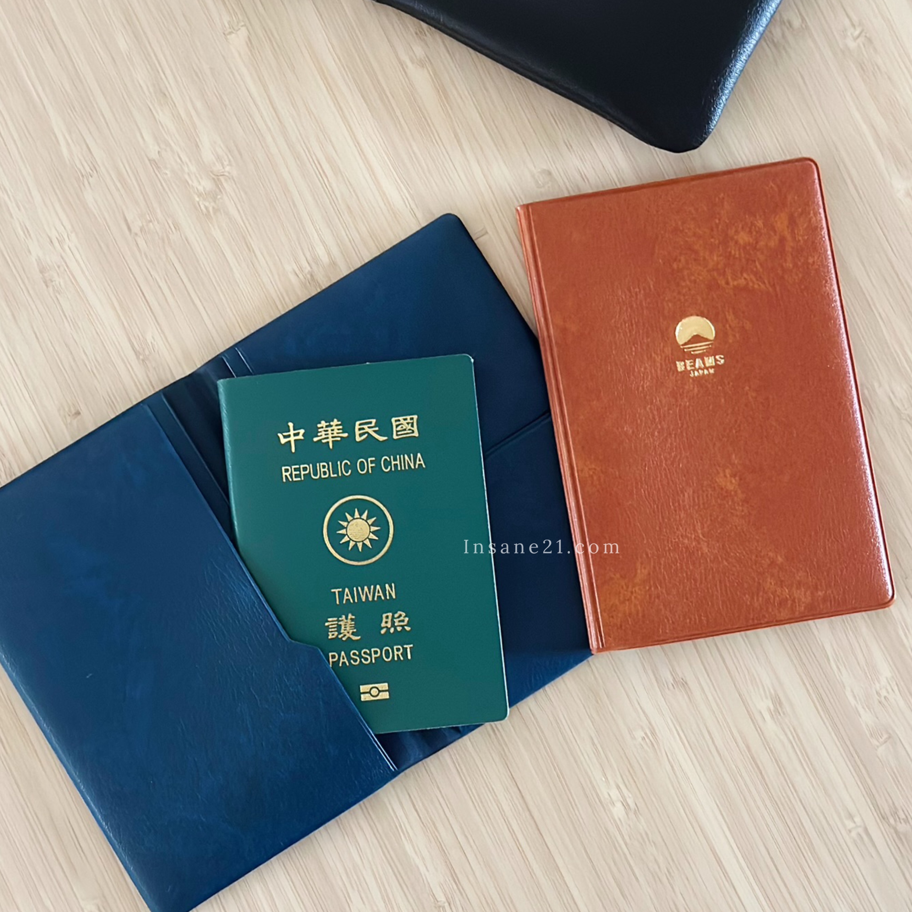 BEAMS 日牌 護照套 質感 軟皮 金屬LOGO 六色