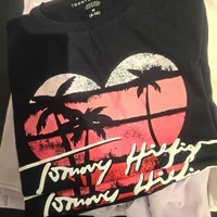 [S] TOMMY HILFIGER KIDS HEART LOGO T-SHIRT,NAVY, 71J4280-410 (STH749)