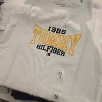 [S] TOMMY HILFIGER KIDS 1985 VARSITY T-SHIRT,WHITE, 7IJ4199-100 (STH751)