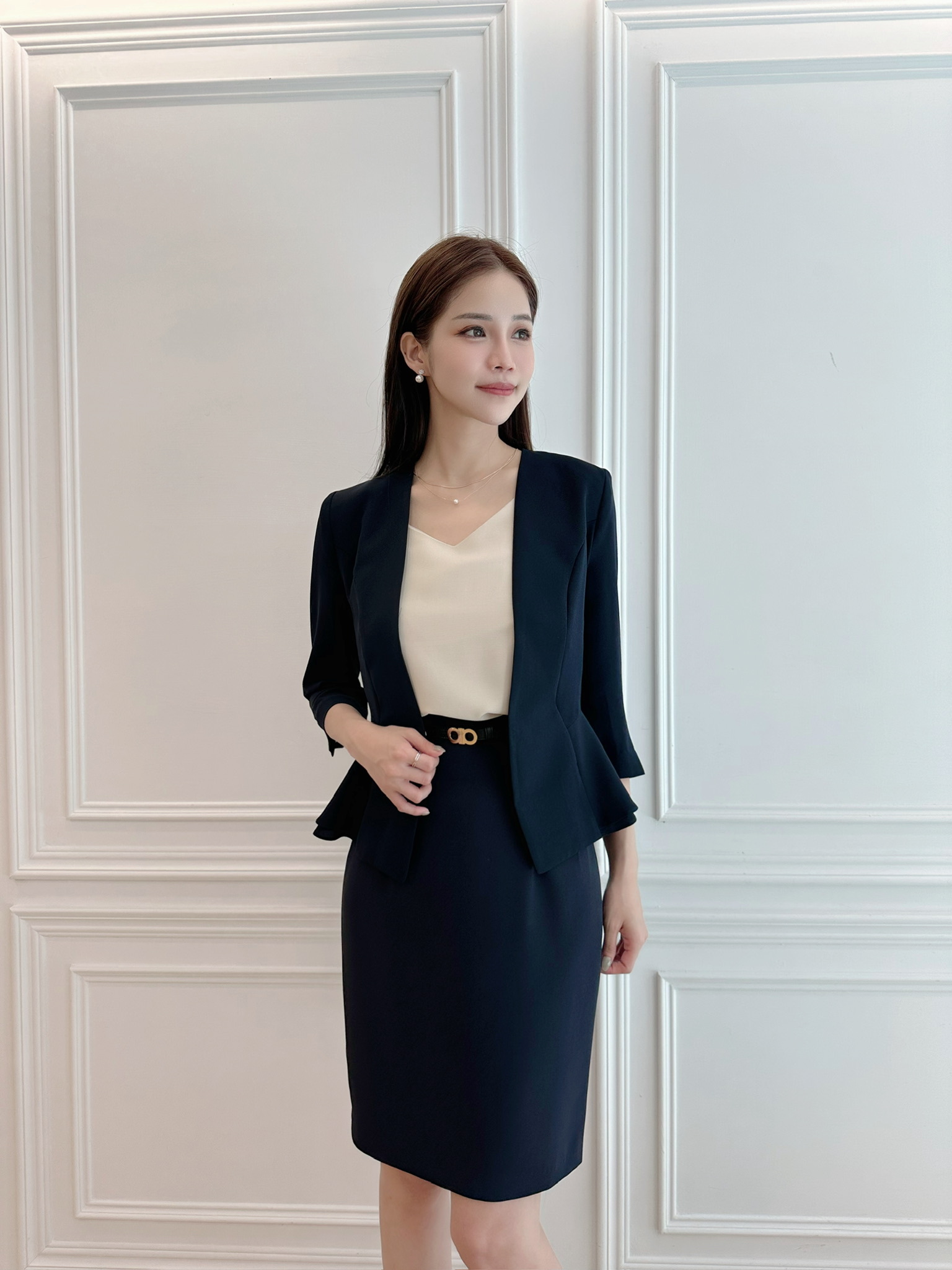 光澤感細肩帶背心