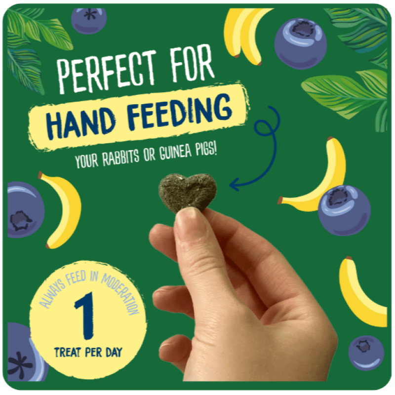 Burgess Excel 香蕉藍莓味心型小食 - 60g