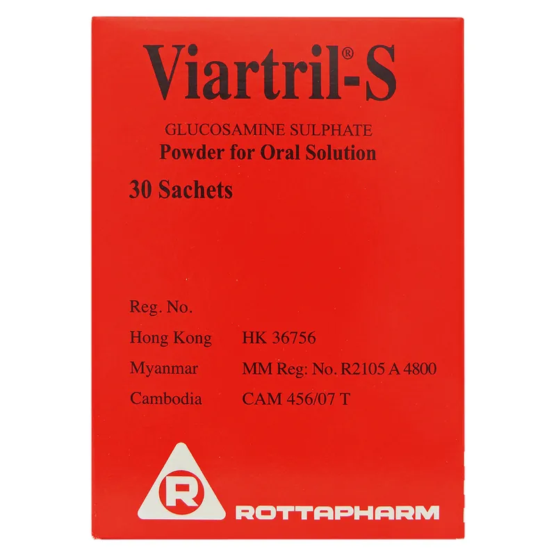 Viartril-S - 維固力(結晶型)葡萄糖胺 1500毫克 30包裝沖劑 紓緩關節疼痛 修復軟骨