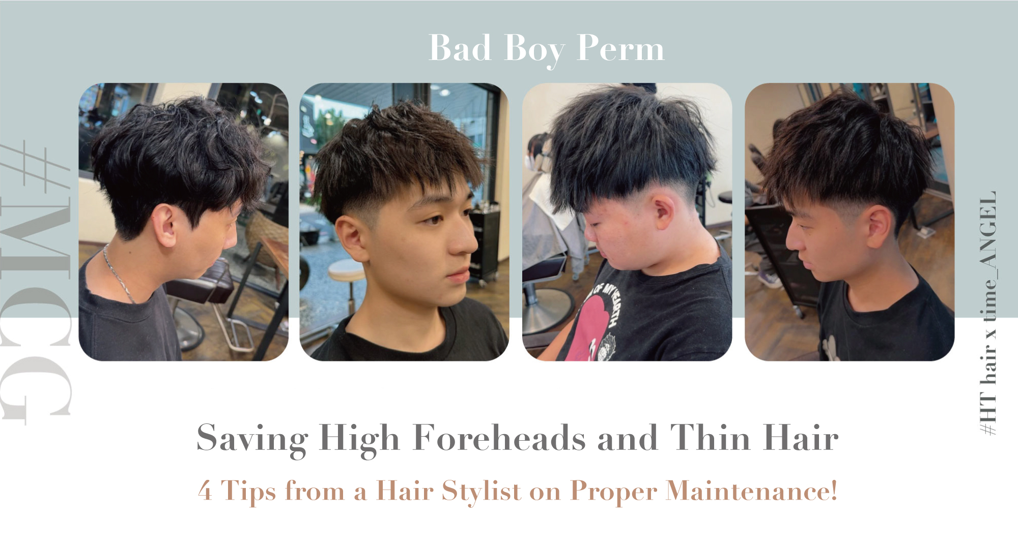 Men's Perms: Saving High Foreheads and Thin Hair with the "Bad Boy Perm"