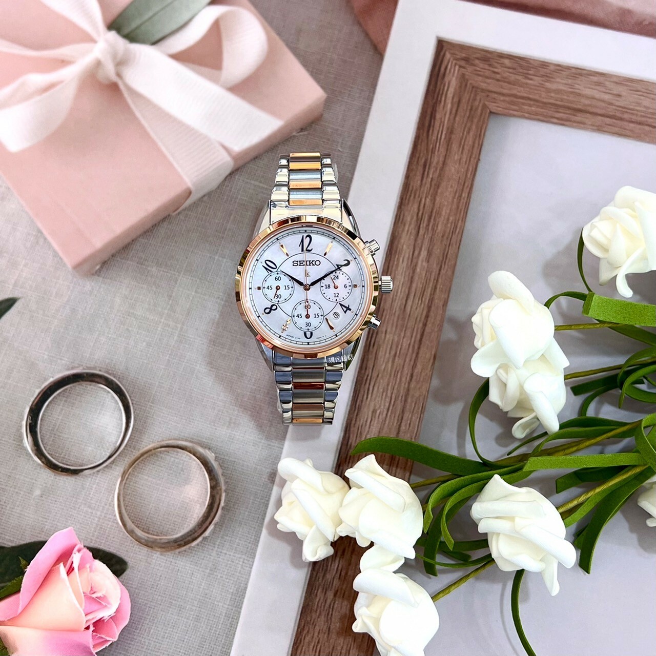 【SEIKO 精工】 LUKIA太陽能計時女錶V175-0EX0KS 32mm現代鐘錶