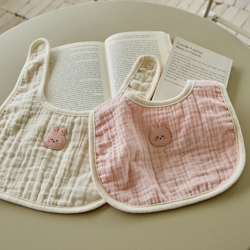 DTD呵護寶寶紗布棉系列-馬卡龍方形圍嘴